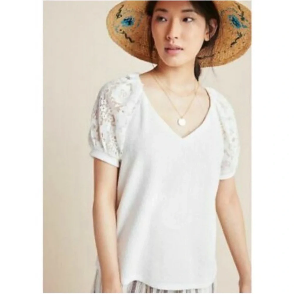 Anthropologie Sunday in Brooklyn Cady Lace Top NWT Size XL